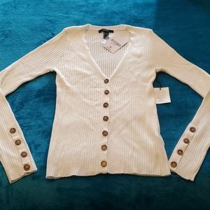 Tortoise-button Cardigan